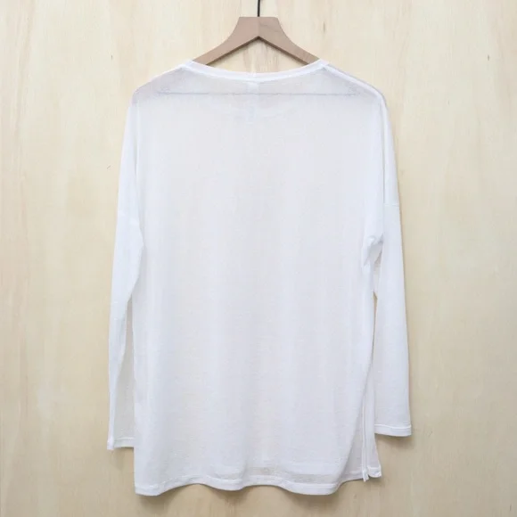 ALO Arrow Oversized Long Sleeve White XS - Picture 3 of 4
